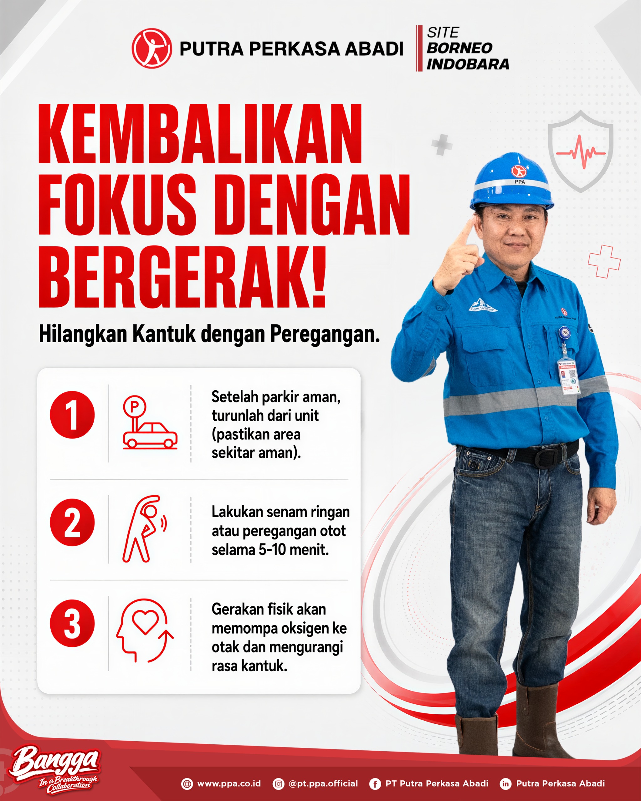 KEMBALIKAN FOKUS DENGAN BERGERAK!