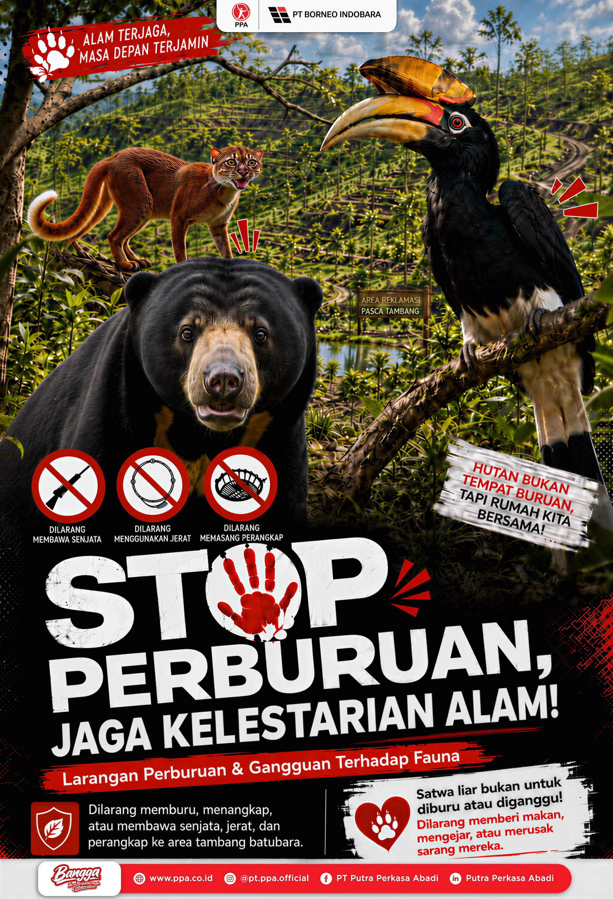 🛑 STOP PERBURUAN! JAGA KELESTARIAN ALAM! 🌿🦌