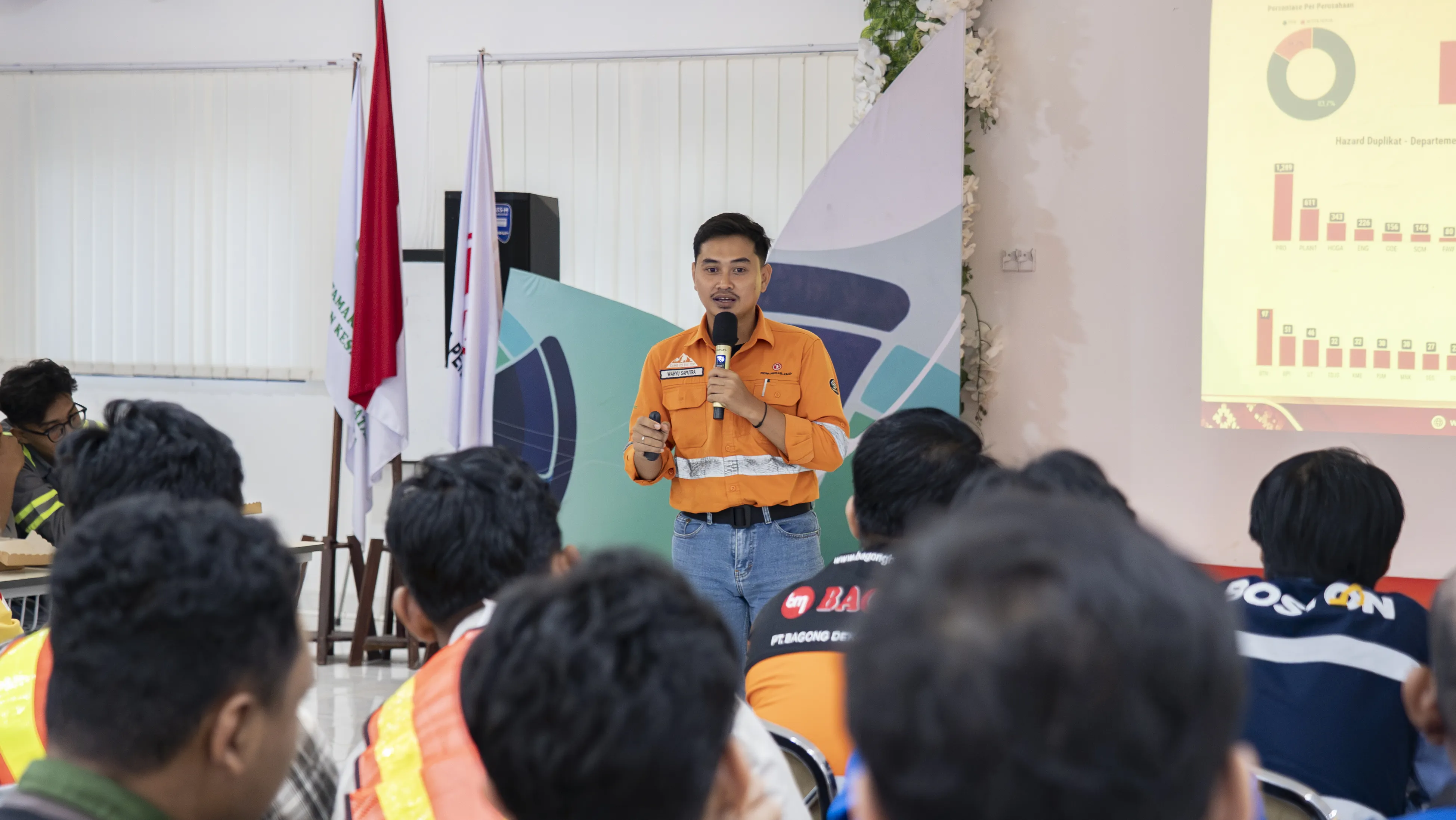 Evaluasi dan Sinergi K3LH, Departemen SHE PPA Site BIB Sukses Gelar Pertemuan P2K3 Level 1 di Gedung Aula AKAPI